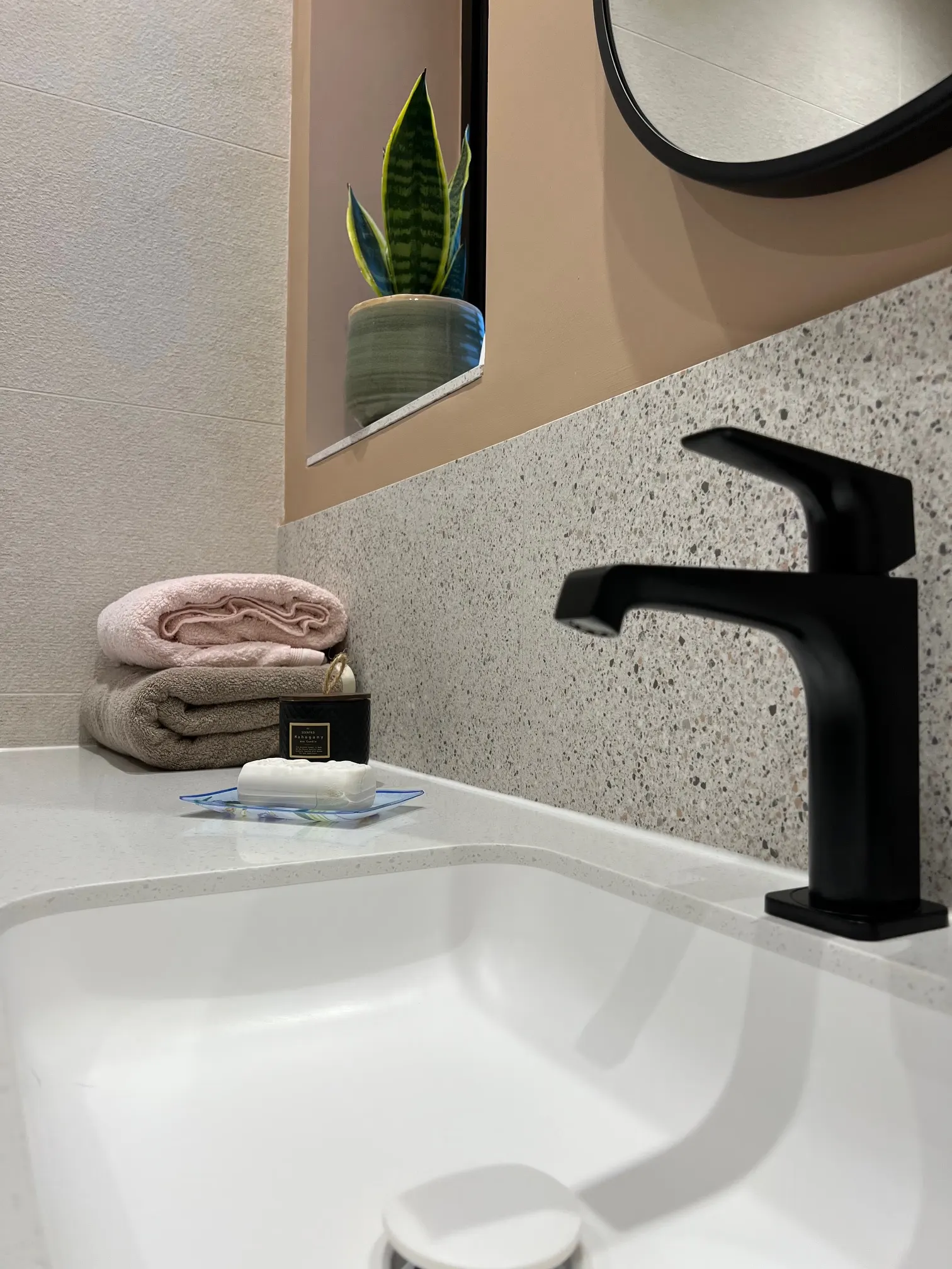 Basin and brassware detail · Our Northfields bathroom